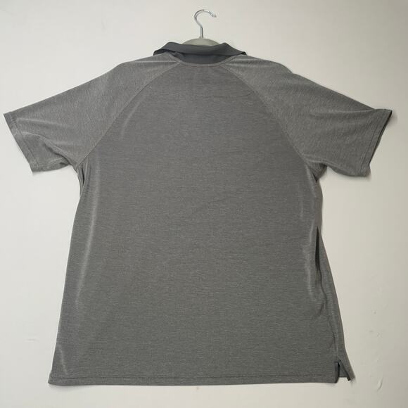 Rhone Polo Shirt Men Large Gray Commuter Short Sleeve Collar Performance - Picture 8 of 11